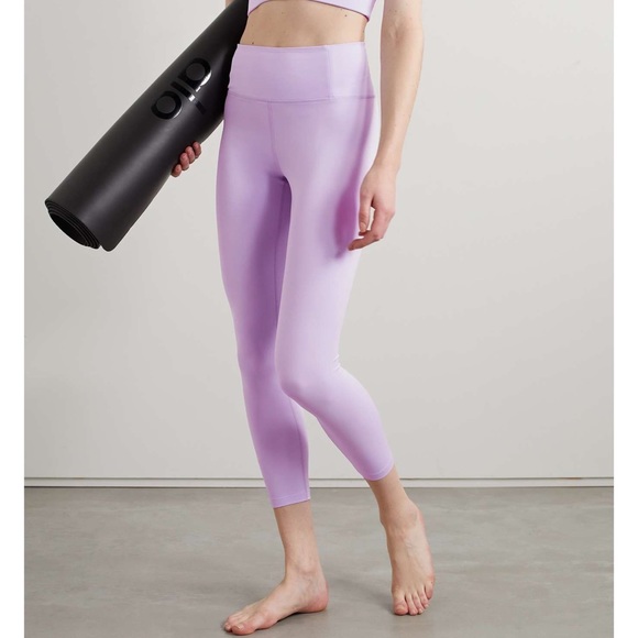 Girlfriend Collective NWOT Compressive Stretch Recycled Leggings Lilac Medium - Picture 9 of 16